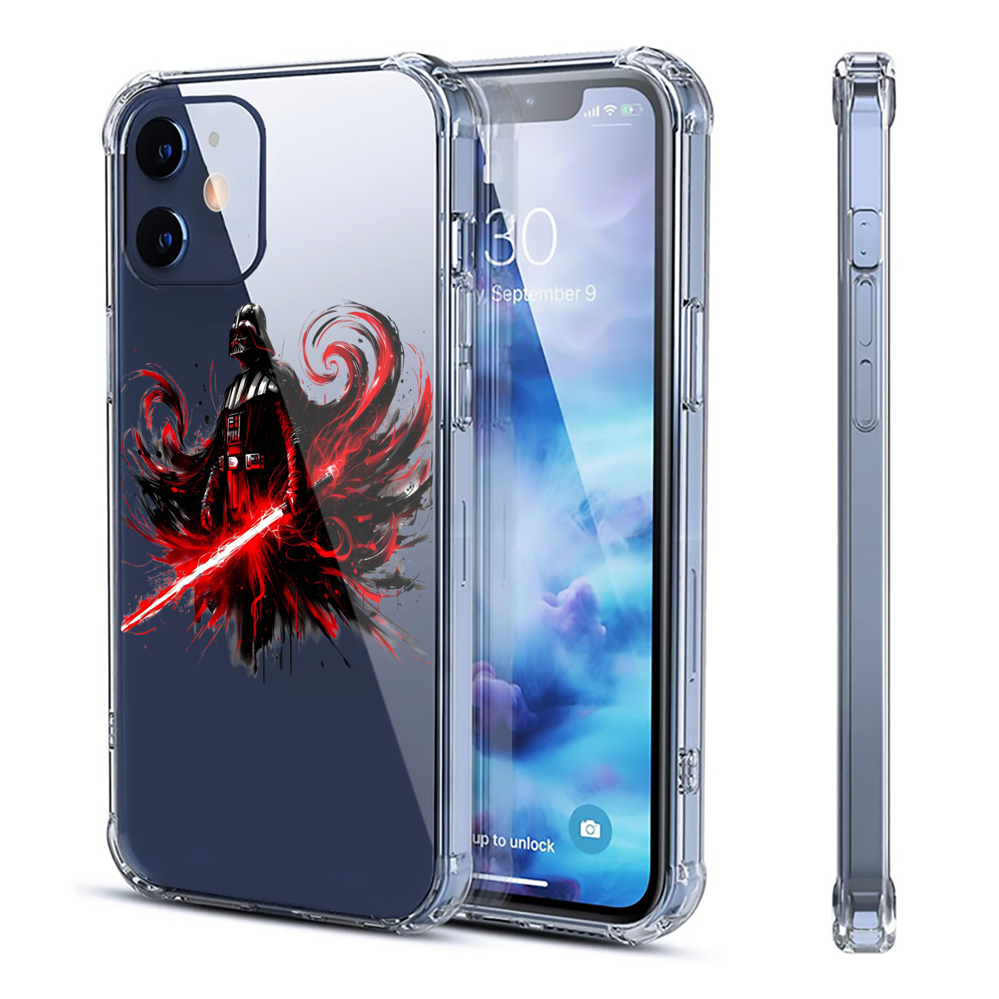 （画像用） スター・ウォーズ Star Wars 【iPhone 12シリーズ対応】透明スマホケース（クリアソフトケース）